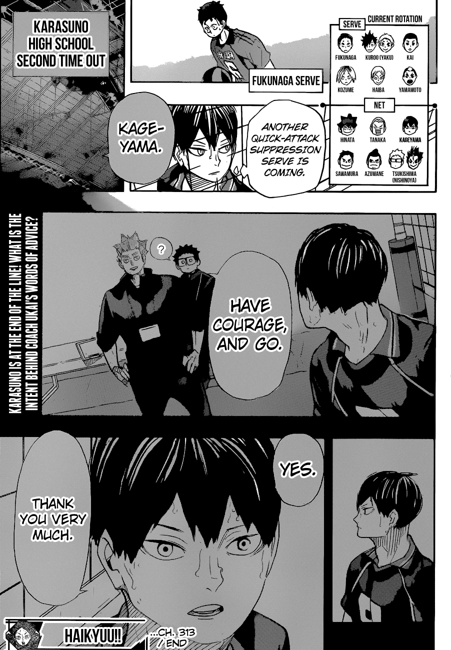 Haikyuu!!, Chapter 313 image 20